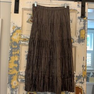 Garnet Hill silk skirt 10